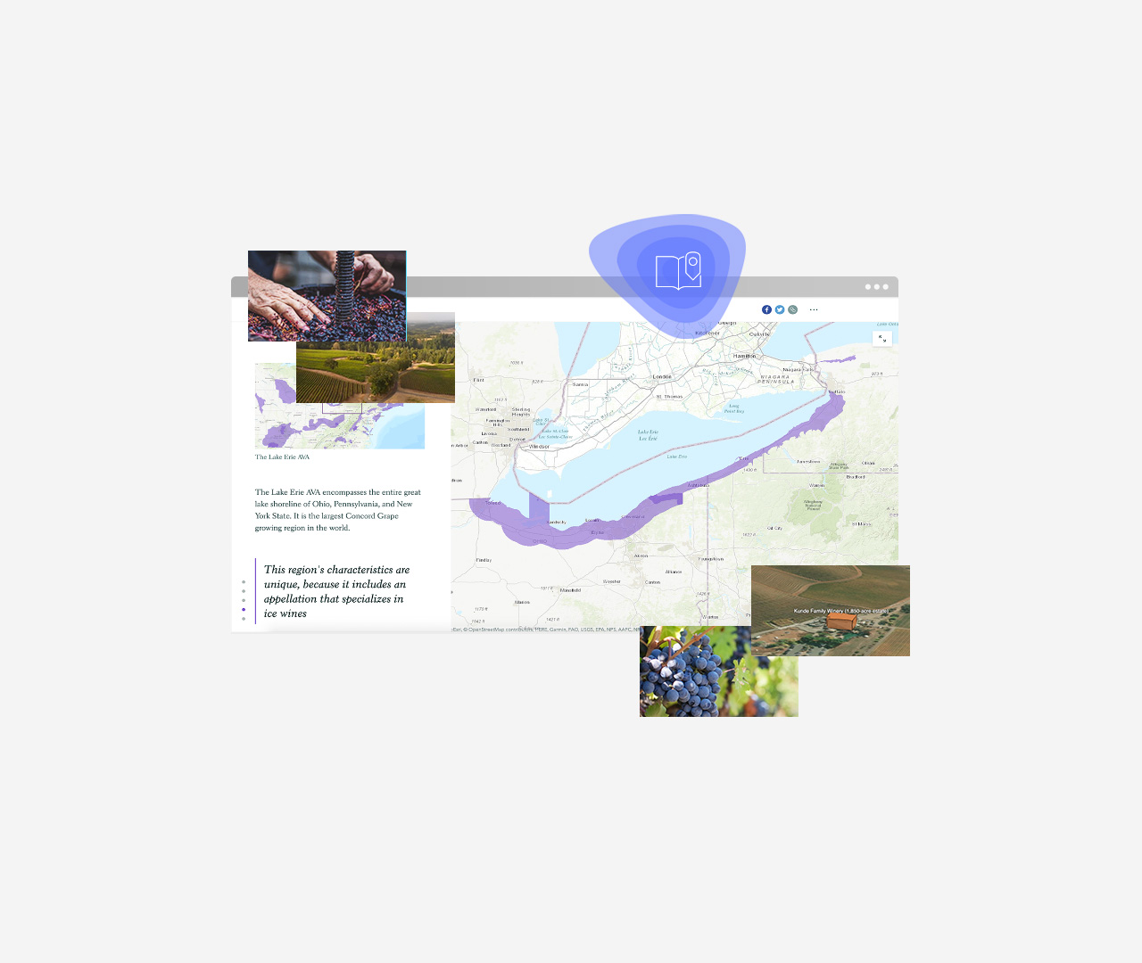 Map of Lake Eerie