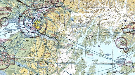 An aviation chart 