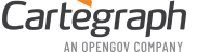 The word Cartegraph in black letters 