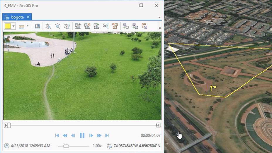 Cloud software being used to process imagery