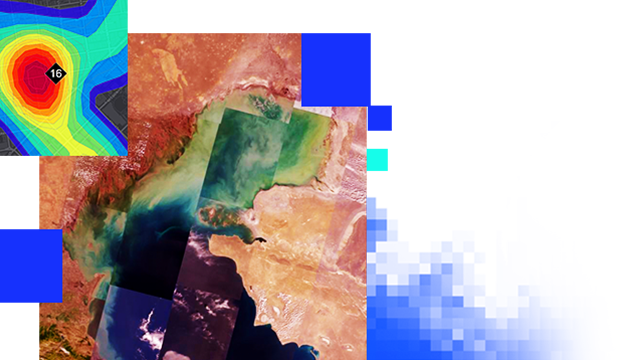 Satellite imagery of a coastal area overlaid with a weather radar map