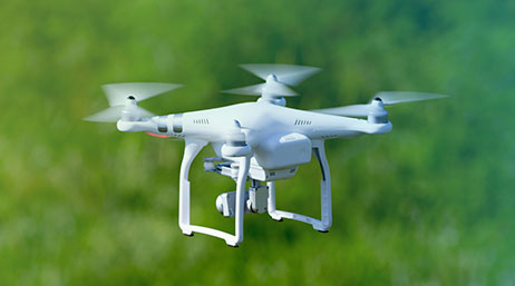 A drone in flight