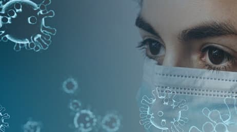Person wearing medical mask