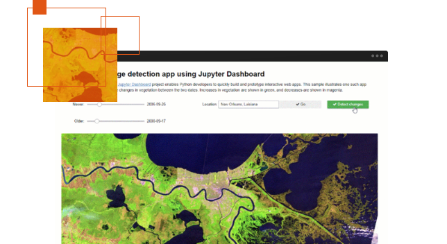 Map in Jupyter dashboard