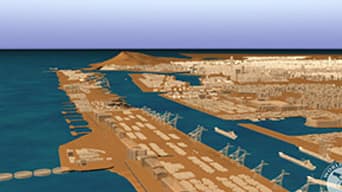 Ancient city rendering from CityEngine