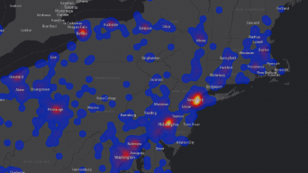 Map of northeastern states and cities