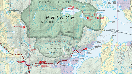 Center image of a larger map when combined with other nearby images on the page