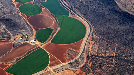 Semicircular and circular fields o f crops  