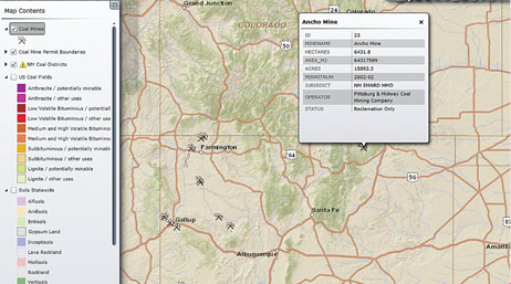 An interface for building a map with item selections on the left and a map on the main screen with a detailed popup of a location