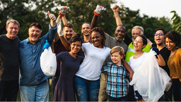 Group of happy people