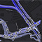  A graphic map with icons noting points of interest along a road route