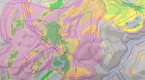 A GIS system from the Kentucky Energy and Environment Cabinet displaying a map