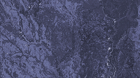 An aerial map in purple