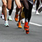 People running a marathon