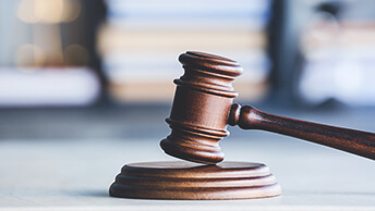 A wooden gavel