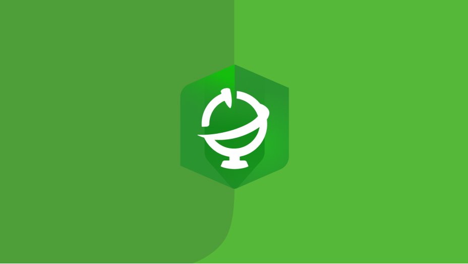 An ArcGIS Living Atlas of the World icon on a plain green background