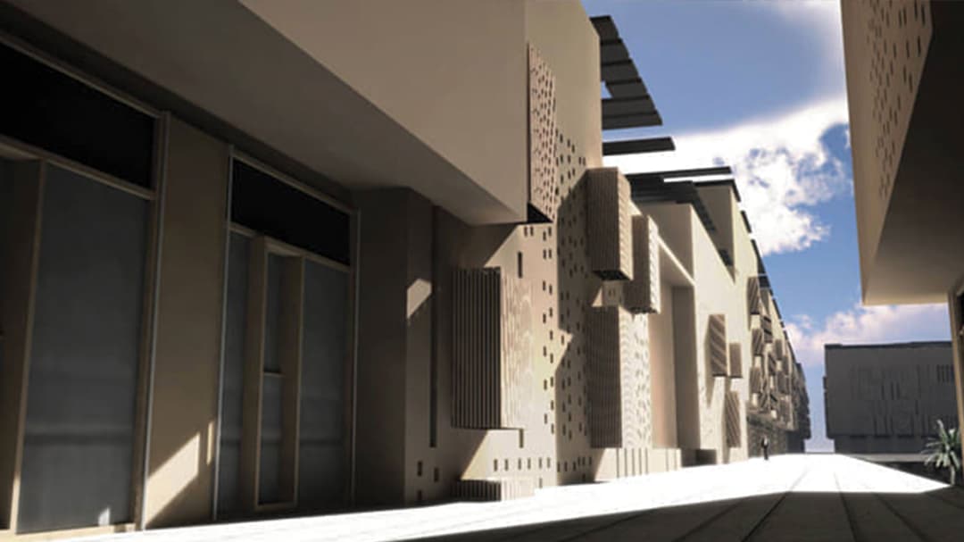 CityEngine rendering of new building