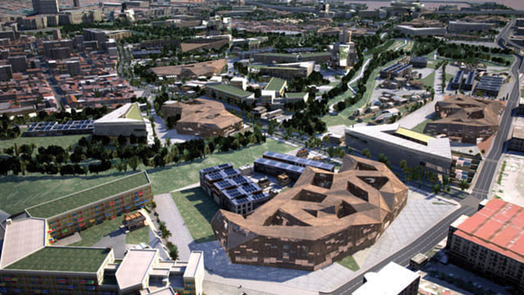 Another aerial view of Marseille in CityEngine